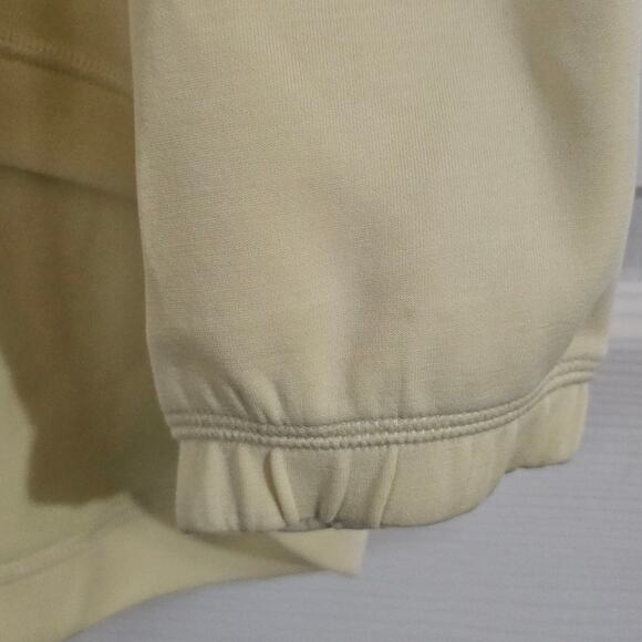 Nux Los Angeles Sleek Sweatshirt Yellow Medium Athleisure Sporty Relaxed Soft - Picture 4 of 6